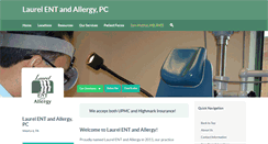 Desktop Screenshot of laurelentallergy.com